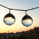 20pcs Hanging Clear Crystal Ball Prisms Faceted Pendant Sphere Decor New 20mm