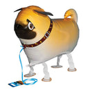 Children Walking Foil Pet Pug Dog Balloon Helium Fun Party Birthday Decor LJ