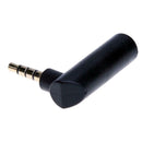 3.5mm Male to Female 90 Degree Adapter Audio Mic Stereo Plug Connector