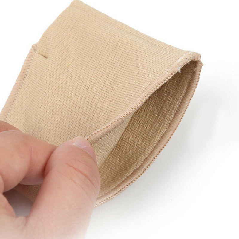 2pcs Hallux Valgus Toe Bandages Separators Thumb Straightener (M/L)(Beige)