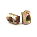 10pcs M5 Barrel Bolts Nut Cross Dowel Slotted Furniture Nut for Beds Chair FT