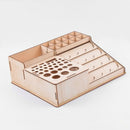 Wooden Paints Bottles Rack Modular Stand Storage Rack DIY Art Painting Tool R2U3