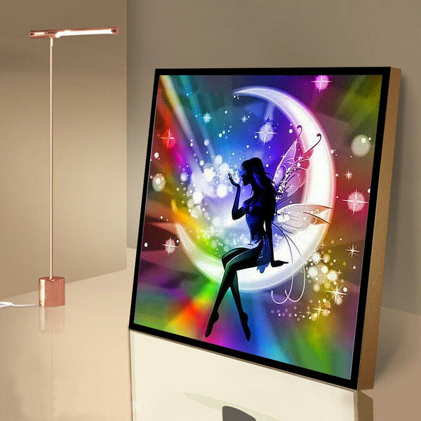 5D DIY Spirits on the Moon Diamond Painting Full Round Drill Picture Decor