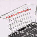 Stainless Steel Dish Drainer Drying Rack With 3-Piece Set Removable Rust Pr W9Q9