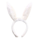 Kid Flash LED Light Sequins Plush Bunny Rabbit Ears Headband Hairband White