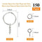 150pcs Key Ring with Chain Split Jump Rings with Screw Eye Pins DIY Keychain Hn