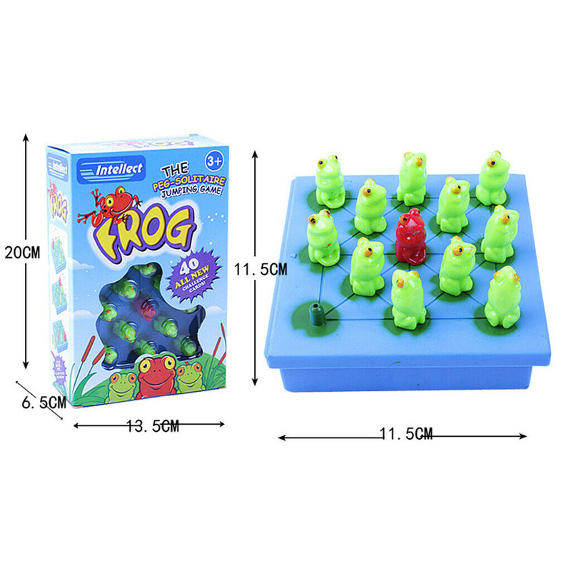 Frog The Peg Solitaire Jumping Board Game Children Intellect Chess Toys Game