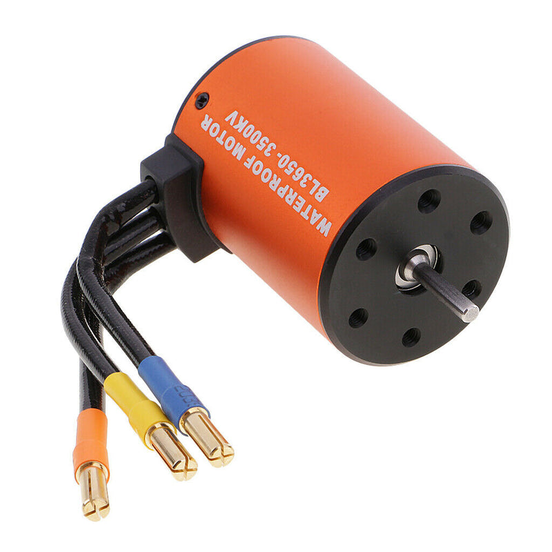 Durable Waterproof 3650 3500KV Aluminium Alloy Brushless Motor for 1:10 RC