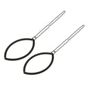 Women's Metal Leaf Shaped Straight Hair Clip