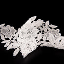 1yard Chic sewing diy embroidered lace trim ribbon wedding bridal dress trim&LJ