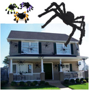 Giant Spider Halloween Decoration Haunted House Prop Indoor Outdoor Party Black
