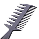 Black Double-sided Teeth Comb Fishbone Hair Comb for Salon Hairdressing Kit A
