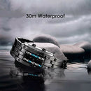 Electronic Watch 30M Waterproof Quartz Wrist Bracelet Watch Stainless Steel LED