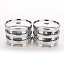 60mm Chrome Car Auto Wheel Center Hub Cap Cover Tyre Trims Universal  LJ
