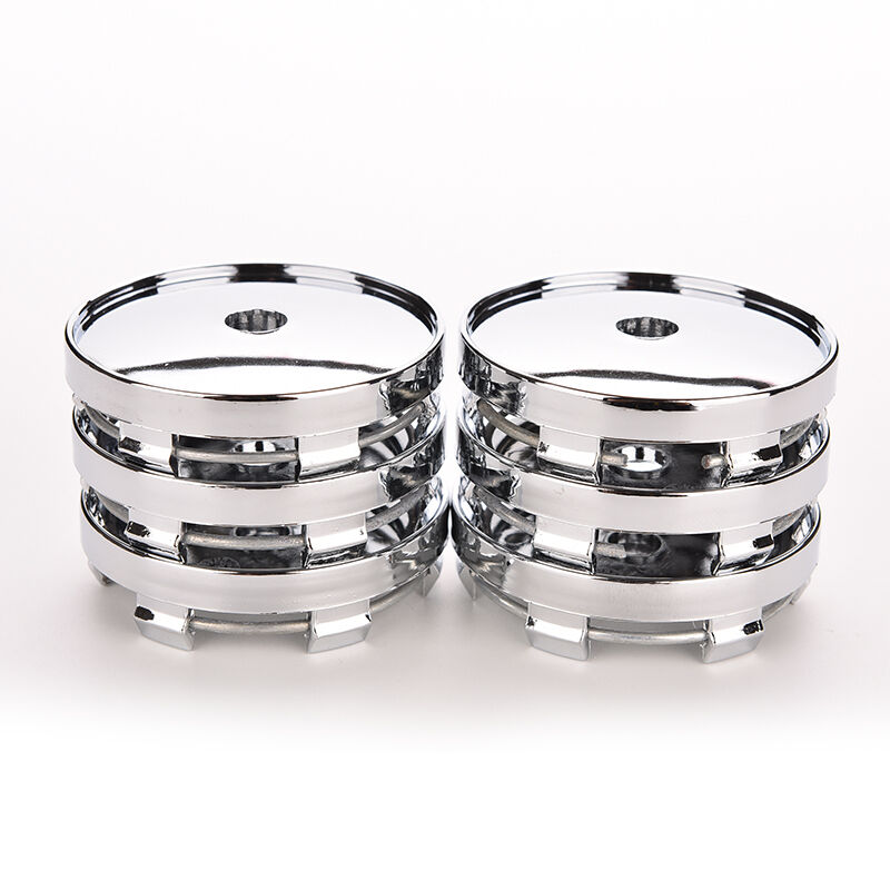 60mm Chrome Car Auto Wheel Center Hub Cap Cover Tyre Trims Universal  LJ
