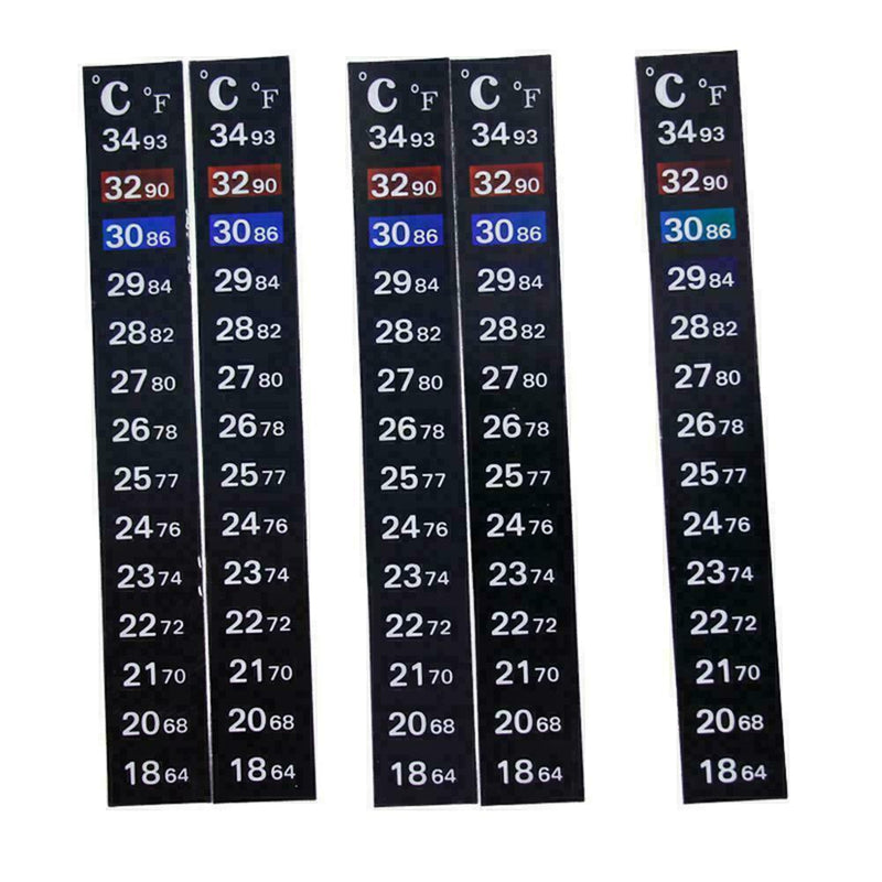 Fish Tank Aquarium Thermometer Temperature Â°F Fahrenheit StickOn Supply Sti