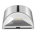 2pcs Warm White 4 LED Solar Lights Waterproof  Wall Stair Lamp for Security A