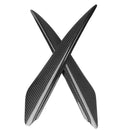 1Pair Carbon Fiber Headlight Eyebrows Cover head light lamp Eyelids Trim De