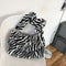 Autumn Zebra Pattern Shoulder Crossbody Bag Women Plush Large Capacity Tote