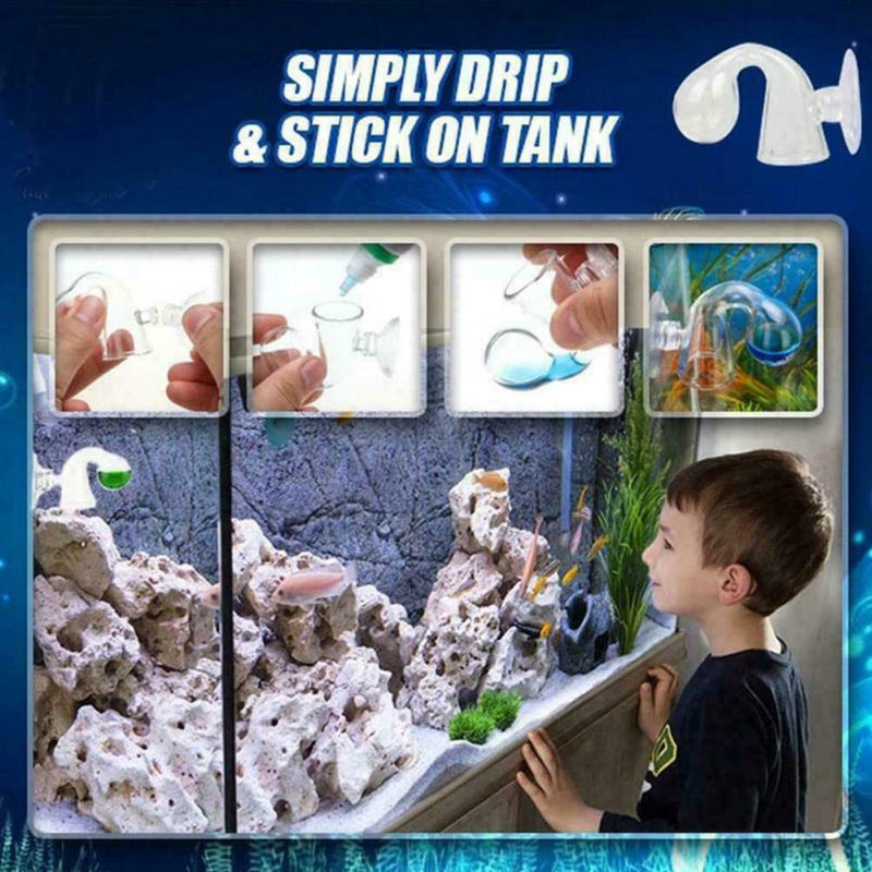 Aquarium Carbon Dioxide CO2 Monitor Glass Ball Drop Tester Checker J7P2