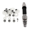 15pcs Luminous Silicone Fishing Rod Guides Tips Top Eye Rings with Reel Seat