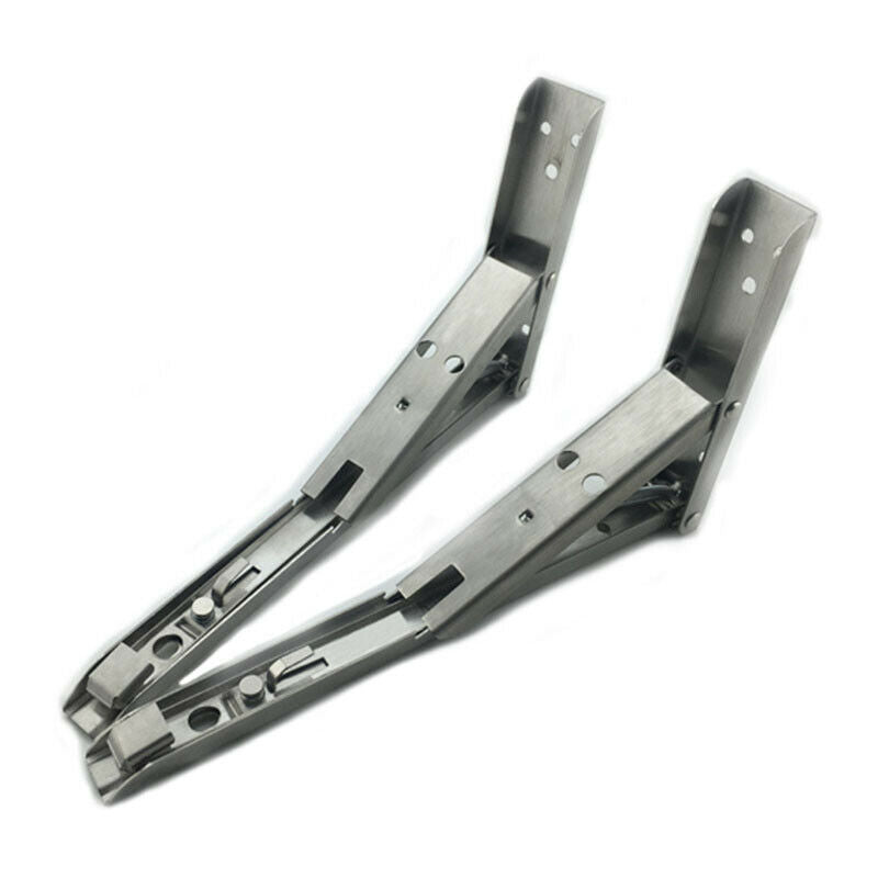 2pcs Rugged Stainless Steel Folding Bracket e Wall Bracket 90 degree Telesc X8V6