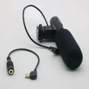 Stereo DSLR Camera Condenser Microphone Mic 3.5mm Jack With 3.5mm to Type-C