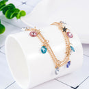 Women Star Summer Beach Anklet Rhinestone Jewelry Leg Bracelet Foot Chain