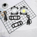 Ultra-Bright USB Rechargeable Bike COB LED Head Front Rear Tail Clip Warnin