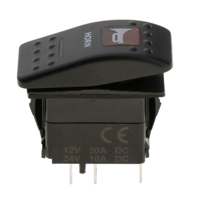 Performance 12V Toggle Horn Switch Car Boat Speaker Press Button Accessories