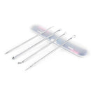 4pcs/set Double-head Acne Needle Stainless Steel Blackhead Spot Remover Kit A