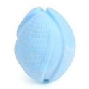 Pet Rugby Shape Chew Toys Dog Bite Tooth Clean Interactive Balls (Blue) A