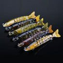 Good Jointed Fishing Bait Lure Swimbait Bass Pike Life Like Minnow Musky  OZ