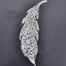 6pcs Leaf Patches Rhinestone Iron On Applique Patches Adhesive Stick Paste 19cm