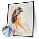 Painting By Numbers Kit DIY Beautiful Girl Canvas Oil Art Picture Craft