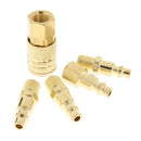 5Pcs Set 1/4" NPT Quick Connect Coupler Air Hose Fittings Male Female Tool