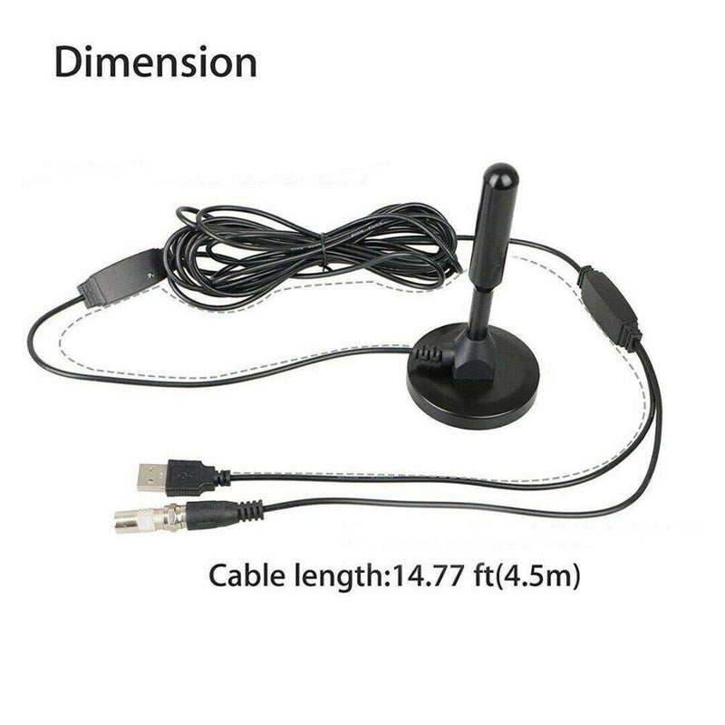 Indoor 300 Mile HDTV Antenna Aerial HD Digital TV Signal Booster Amplifier Cable