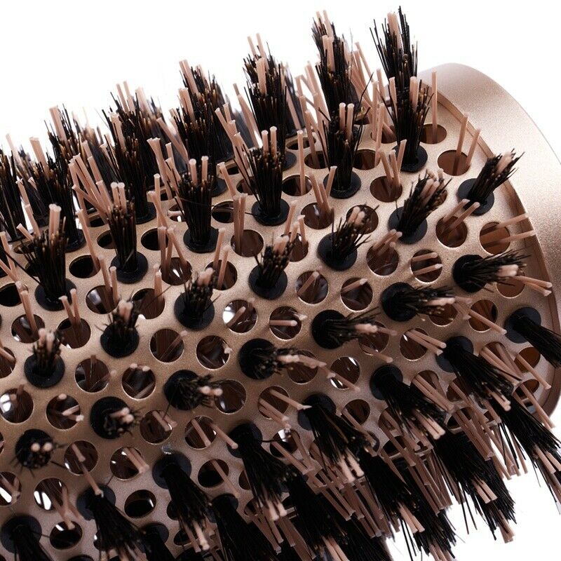 Round Barrel Hair Brush with Simulation Boar Bristle, for Hair Drying, Styl Q8Q1