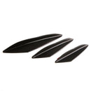 6PCS Universal Fit Front Bumper Lip Splitter Fins Body Spoiler Black
