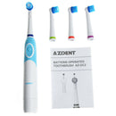 Azdent Rotating Electric Toothbrush Battery Operated With 4 Brush Heads Ora