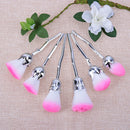 6pcs Rose Shape Beauty Brush Foundation Powder Blush Makeup Cosmetic Tool