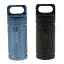 2x Titanium Outdoor Waterproof Pill Case Box Emergency Mini Medicine Containers