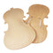 4 Pieces Violin Front Back Plate Solidwood Unfinished Violin DIY Parts 4-4
