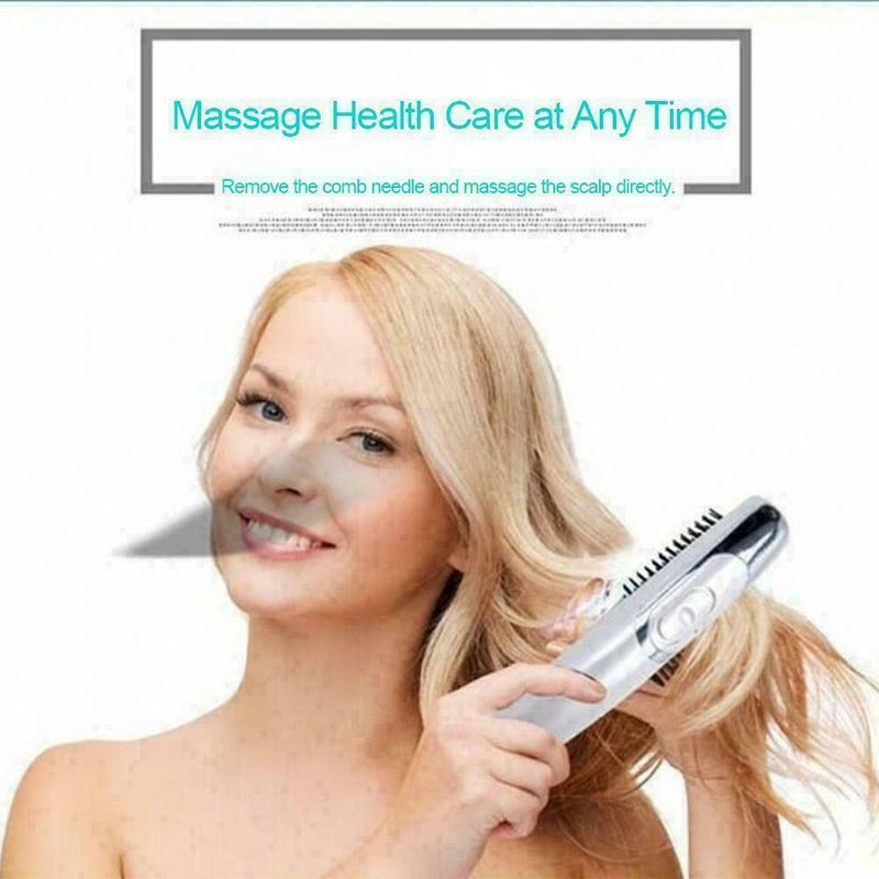Electric Comfortable Hair Growth Head Scalp Vibrating Brush Massager Comb Q Y1J2