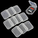 10pcs Transparent Standard SD SDHC Memory Card Case Holder Box Storage Useful