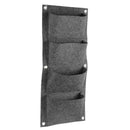 4 Pockets Planting Bag Vertical Garden Hanging Wall Green Seedling Planter