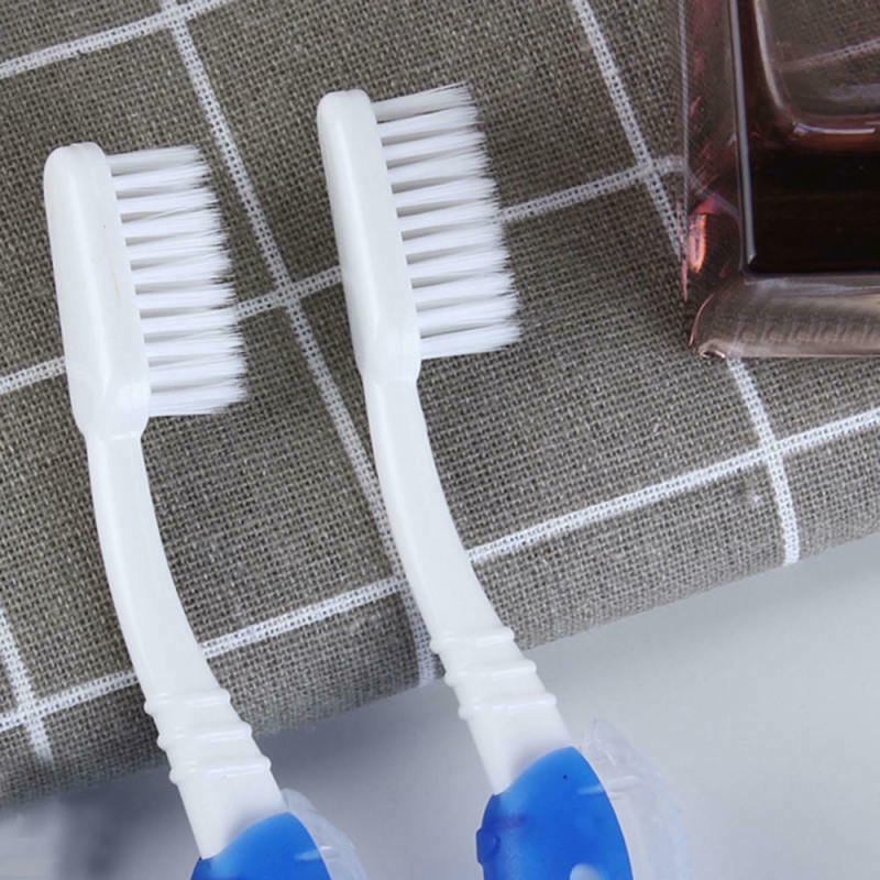 10PCS Foldable Folding Toothbrush Soft Bristle Outdoor Portable Travel Hiking gd