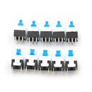 10x Square 8x8mm 6 Pin DPDT Mini Push Button Self-locking Multimeter Switches JR