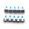10x Square 8x8mm 6 Pin DPDT Mini Push Button Self-locking Multimeter Switches JR