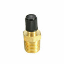2pcs 1/8" NPT MPT Solid Brass Air Compressor Tank Fill Valve Plated Schrader